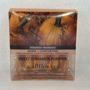 Bath & Body Works Sweet Cinnamon Pumpkin Wallflowers Fragrance Refill 2 Pack